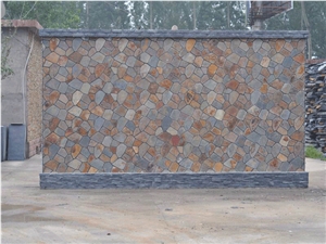 Type L-017 Natural Black Slate Flagstone Flagmat