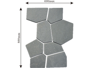 Type L-03 Natural Grey Slate Flagstone Flagmat