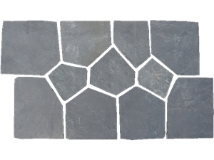 Type L-08 Natural Grey Slate Flagstone Flagmat Type L-08 Natural Grey Slate Flagstone Flagmat