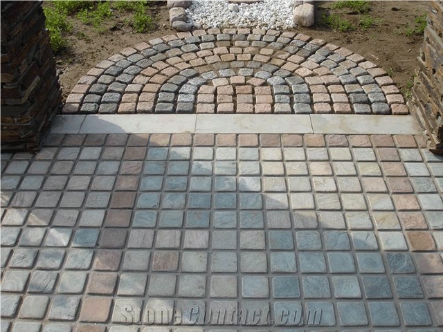 Type M-010 Natural Grey Slate Flagstone Flagmat