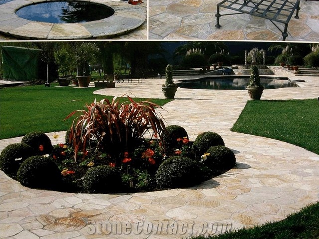 Type M-012 Natural Dark Grey Slate Flagstone Flagmat
