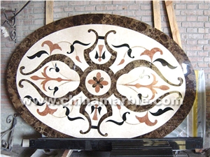 Water Jet Marble Medallion Floor