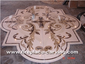 Water Jet Marble Medallion