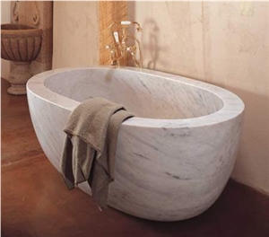 White Marble Bathtub