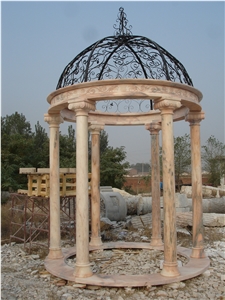 White Marble Column Gazebo