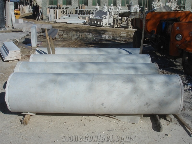 White Marble Hollow Column for Construction