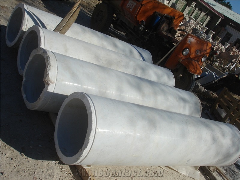 White Marble Hollow Column for Construction