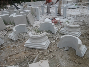 White Marble Hollow Column for Construction