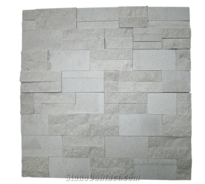 White Travertine Natural Culture Stone Wall Decoration Cladding