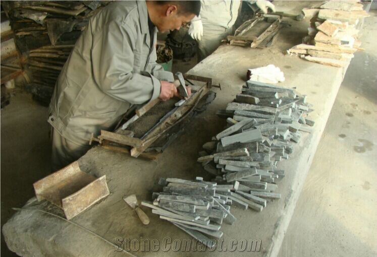 Ws-037 Light Yellow Slate Wall Stone, Cultured Stone, Wall Cladding