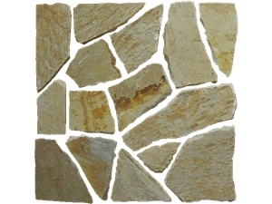 Yellow Chinese Slate Randmom Flagstone Mats