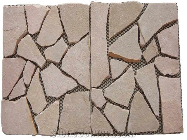 Yellow Sandstone Random Flagstone Mats