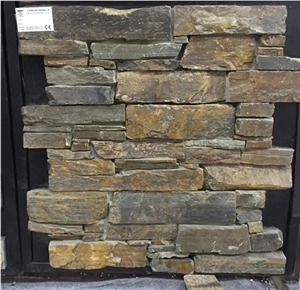 Yellow Slate Cement Wall Stone Bss-020 Yellow Slate Cement Wall Stone Bss-020