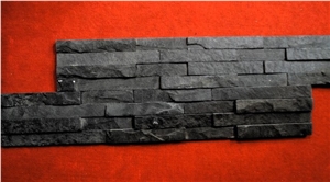 Himachal Black Slate Feature Wall Panel, Black India Slate Cultured Stone Himachal Black Slate Feature Wall Panel, Black India Slate Cultured Stone