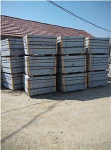 China Grey Granite Stairs, Flamed and Facet
