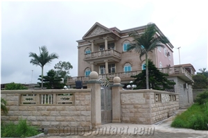 Colorful & Lowest Wall Stones, Granite Mushroom Stone