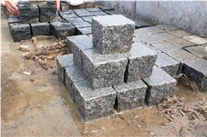 G399 Granite B.H Cubes,China Black Granite Cobble Stone Pavers
