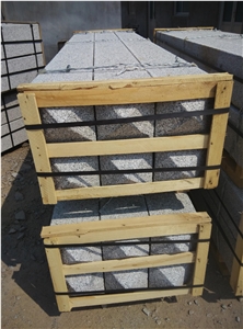 Grey Granite Flamed & Bush Hammered, Grey Granite Column