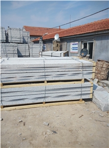 Grey Granite Flamed & Bush Hammered, Grey Granite Column