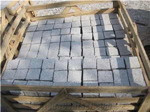 New G603 Granite Bush Hammered Cubes 10x10x8 cm
