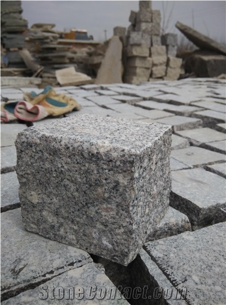 New G603 Granite Cubes,Grey Flamed/Bush Hammered