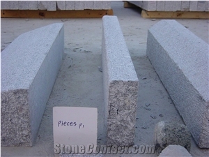 New G603 Granite Curbs Type P Bush Hammered,Good Quality