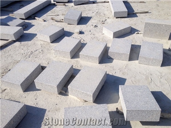 New G603 Granite Flamed Block Steps, Grey Granite Steps