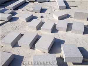 New G603 Granite Flamed Block Steps, Grey Granite Steps