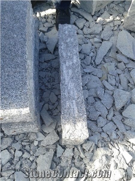New G603 Granite Kerbstone with Natural Split, Grey Granite Kerbs