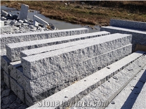 New G603 Granite Palisade,Two Sides Pineappled and Two Sides Bush Hammered New G603 Granite Palisade,Two Sides Pineappled and Two Sides Bush Hammered