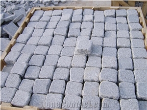 New G603 Granite Tumbled Cube Stone, Grey Granite Cube Stone