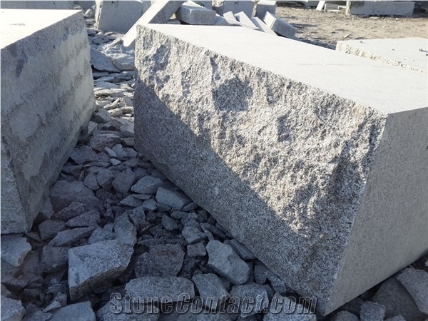 New G603 Light Granite Mushroomed Wall Stone