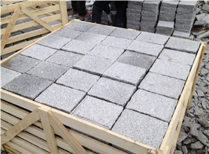 New G603 Light Grey Granite Cube Stone & Round Pavers