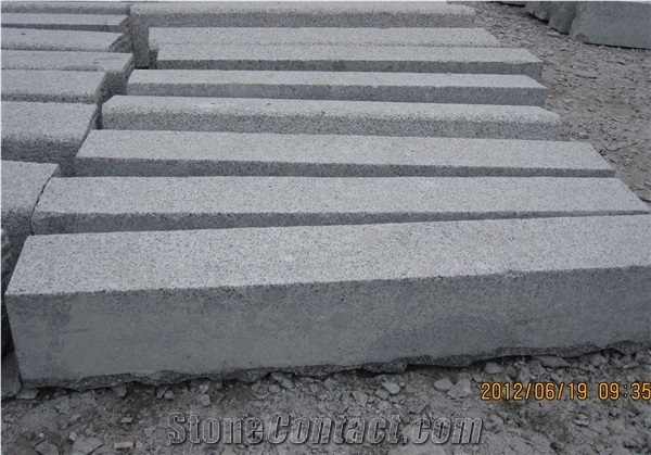 New G603 Light Grey Granite Kerb Stone Type