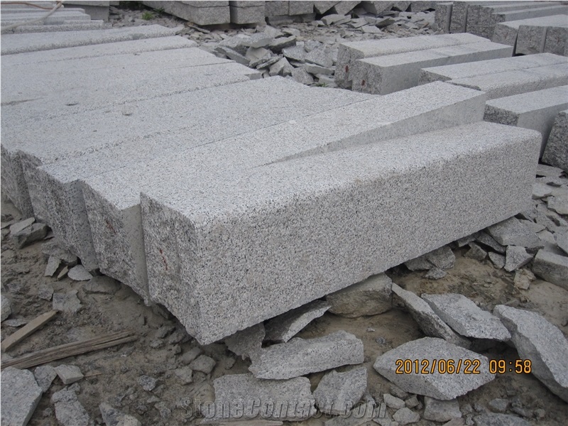 New G603 Silver Grey Kerbstones Curbs Boarders Flamed, Bushhammered