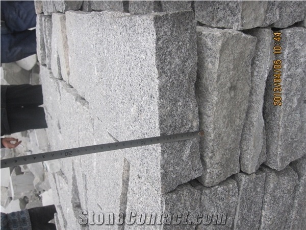 New G603 Very Rough Picked Paver, New G603granite Cube Stone & Pavers