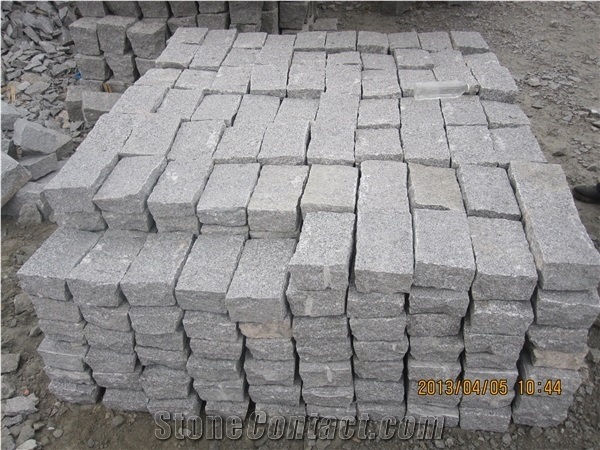 New G603 Very Rough Picked Paver, New G603granite Cube Stone & Pavers