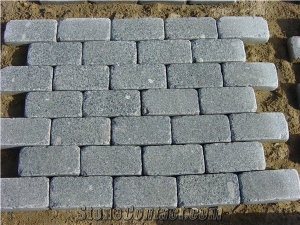 Tumbled New G603 Light Grey Granite Pavers