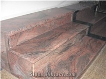 China Multicolor Red Granite Stairs & Steps