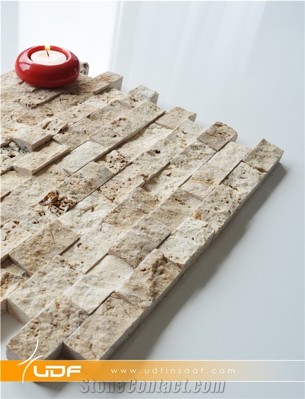Scabas Travertine Split Face Mosaic