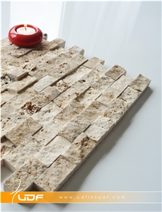 Scabas Travertine Split Face Mosaic