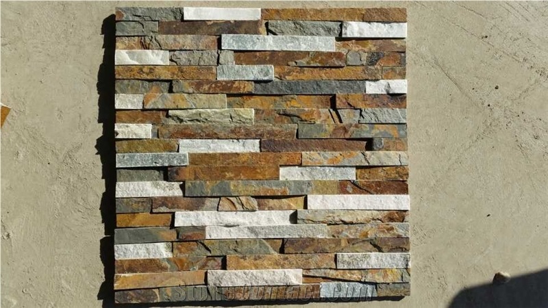 Green Stacked Stone Veneer