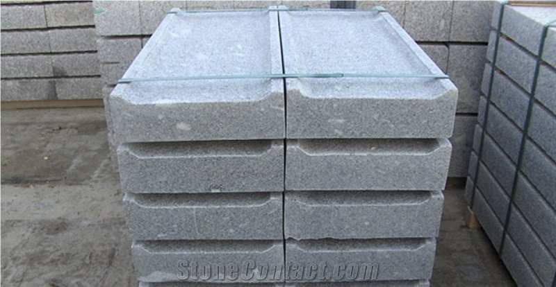 Faultage White Granite Kerbstone, Grey Portugal Granite Kerstone