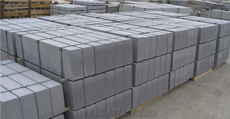 Faultage White Granite Kerbstone, Grey Portugal Granite Kerstone