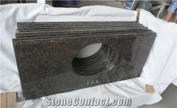 Tan Brown Granite Bathroom Countertops,Indian Brown Granite Wall Tiles,Polished Flooring