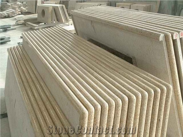 Yellow Rust Granite Countertops,China Yellow Granite Bathroom Tops,G682 Rusty Yellow Vanity Tops,Sunset Golden Yellow Granite Tops