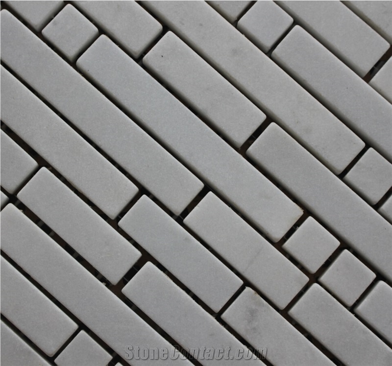 China Crystal White Marble Mosaic Quarry Owned A120pg-1