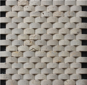 China Travertine Mosaic Manufacture A033s