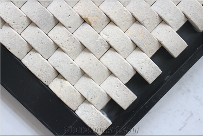 China Travertine Mosaic Manufacture A033s