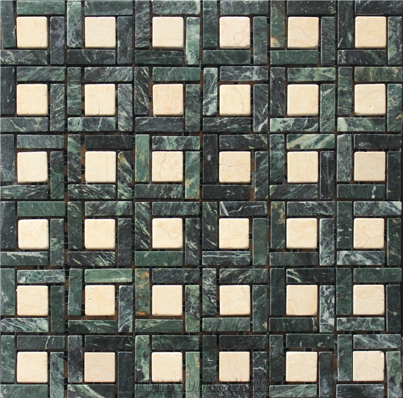 China Yellow Marble Mosaics Manufacture A054s-8